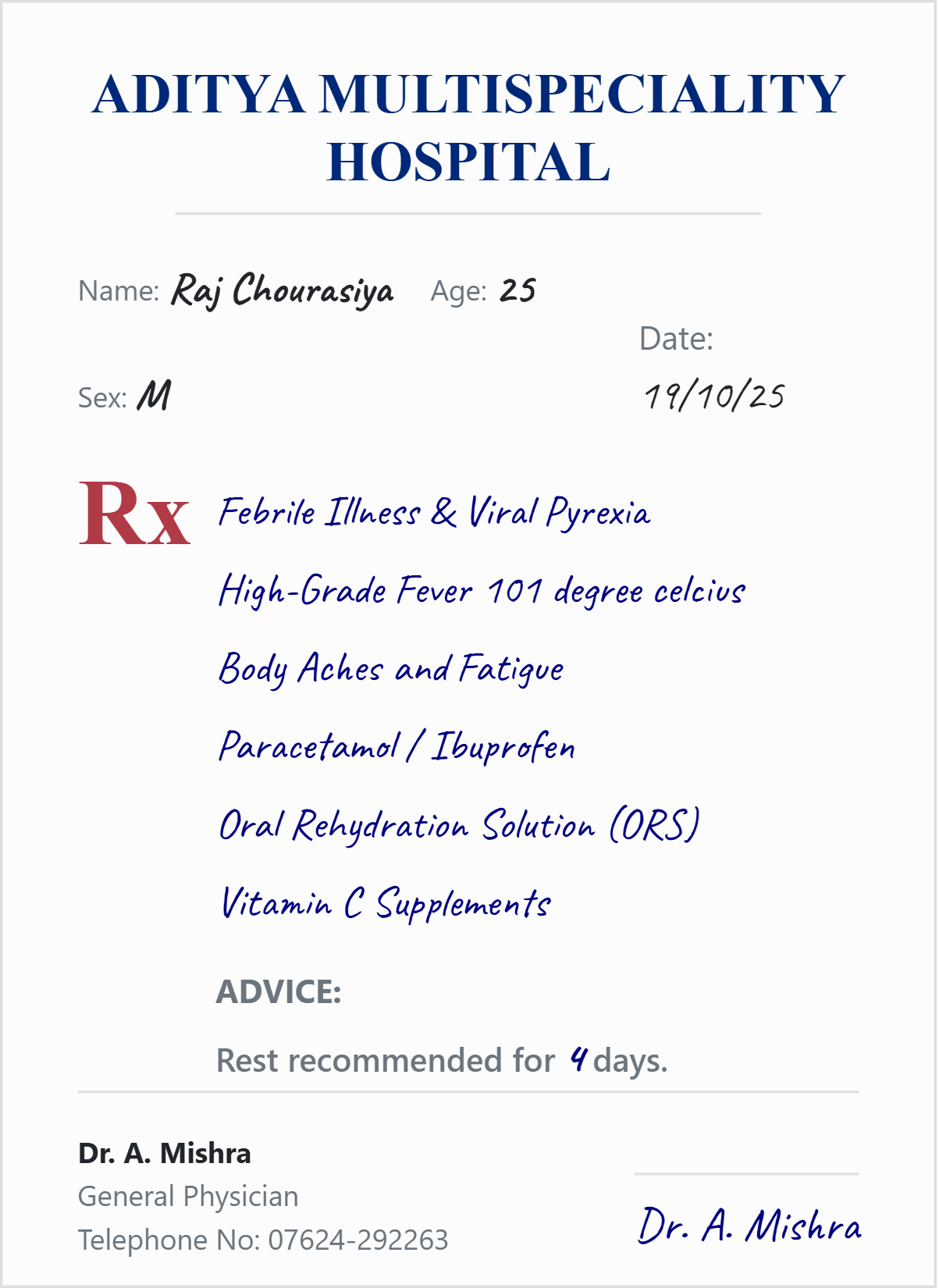 Template 11 - Aditya Multispeciality Hospital